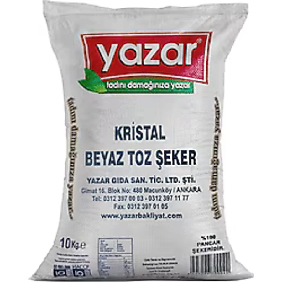 Yazar Kristal Toz Şeker 10 kg