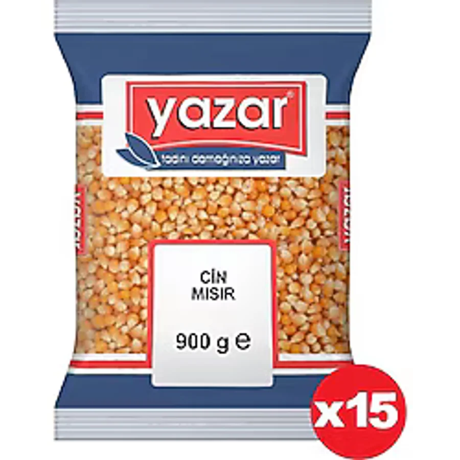 Yazar Patlatmalık Cin Mısır 900 gr 15'li