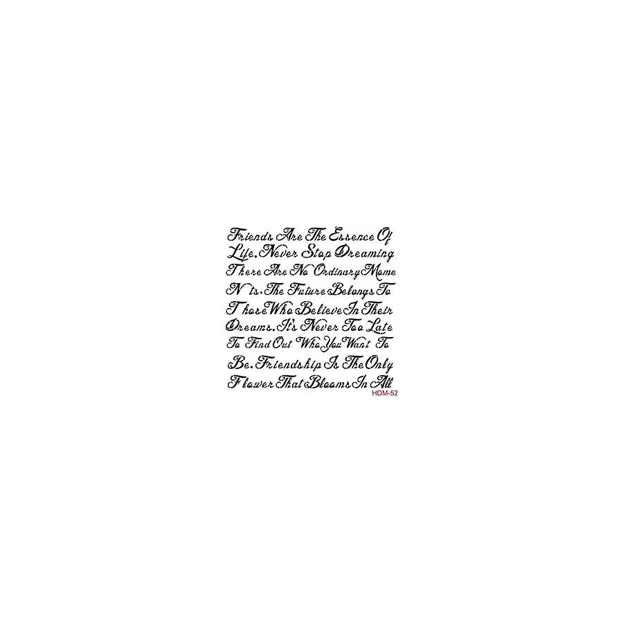 Yazı Stencil (şablon) 25x25 Cm