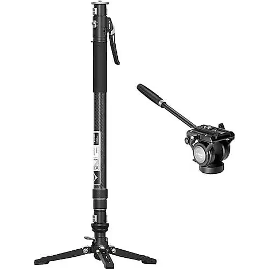 YC Onion Pineta Pro Karbon Fiber & FH60S Video Fluid Kafa Monopod Kit