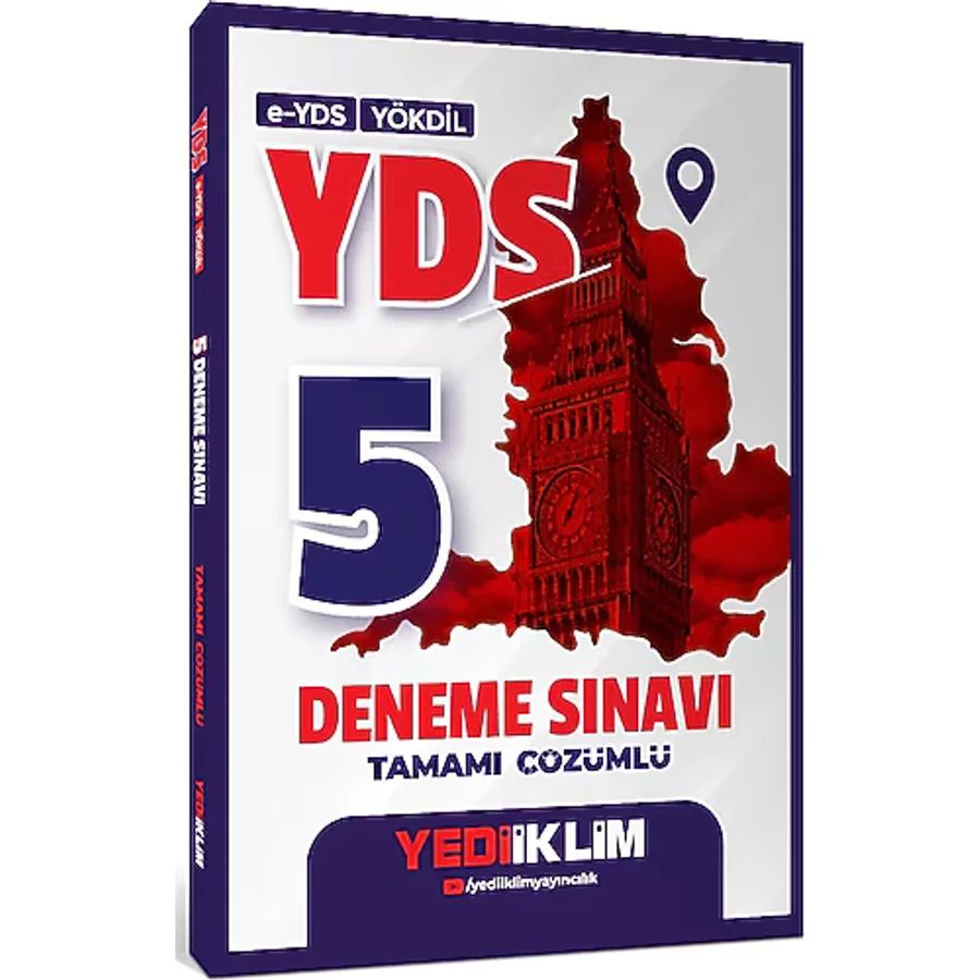 Yediiklim 2025 E Yds Yökdil Yds Tamamı Çözümlü 5 Deneme Sınavı