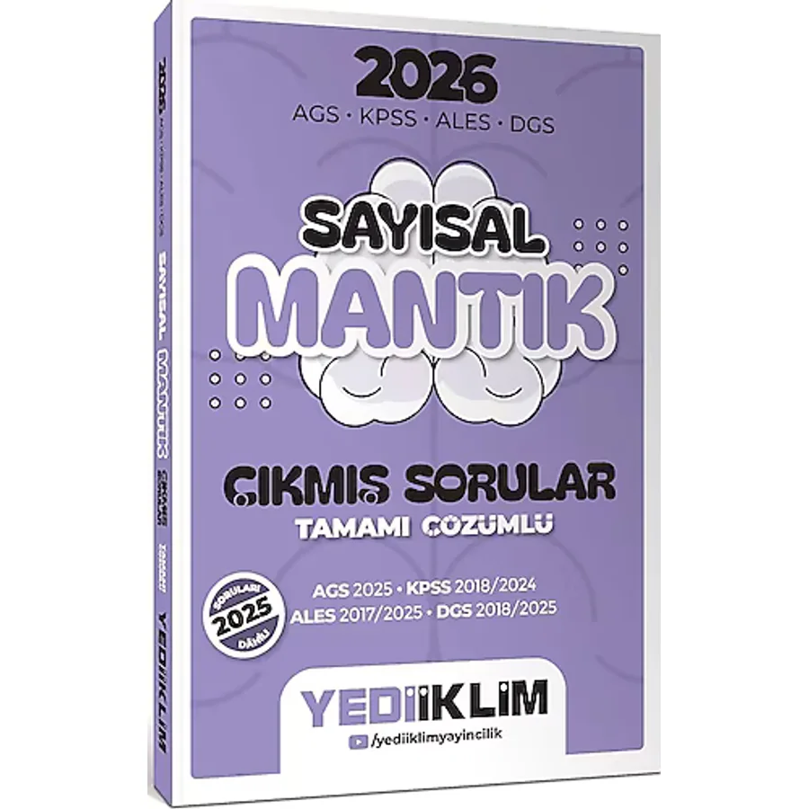 Yediiklim 2026 AGS KPSS ALES DGS Sayısal Mantık Tamamı Çözümlü Çıkmış Sorular
