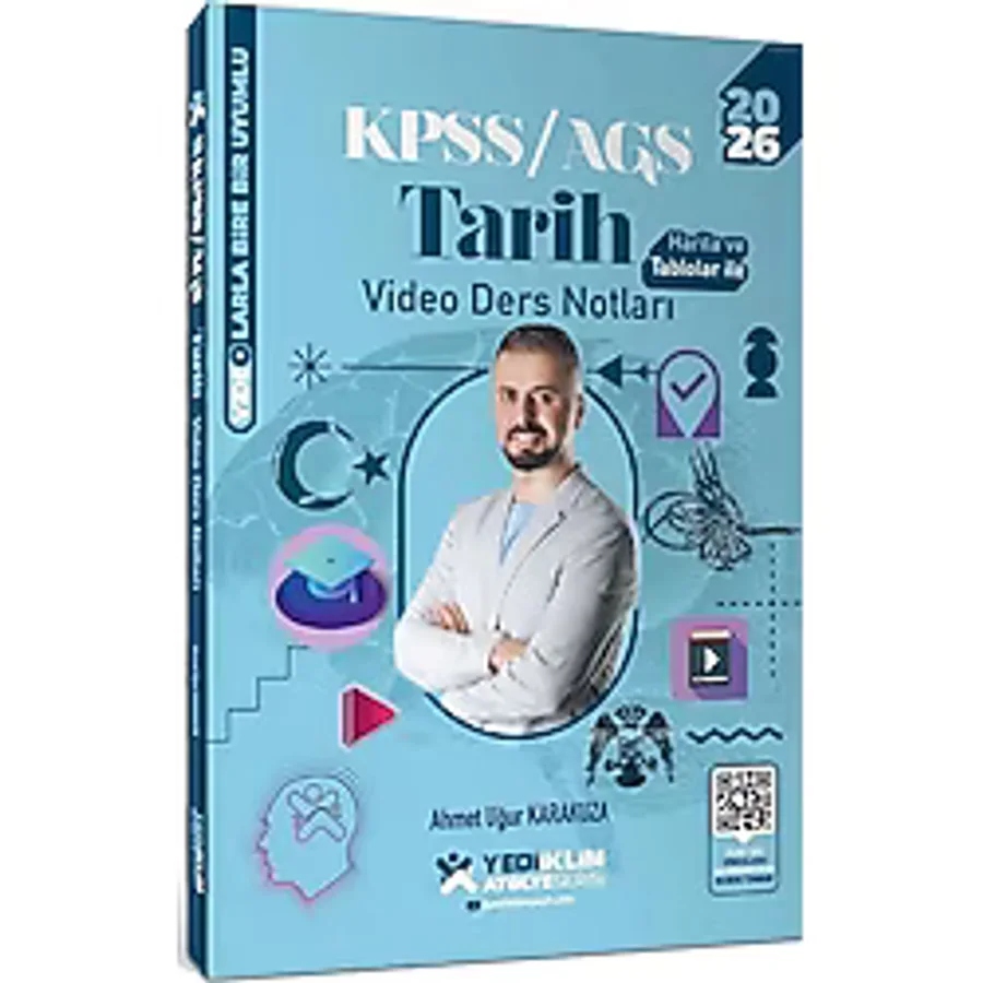 Yediiklim 2026 KPSS Tarih Atölye Video Ders Notları - Ahmet Uğur Karakuza Yediiklim Yayınları