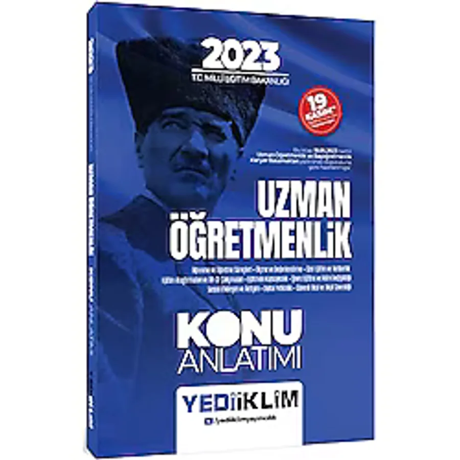 Yediiklim Yayınları 2023 T.C. Milli Eğitim Bakanlığı Uzman Öğretmenlik Konu Anlatımı