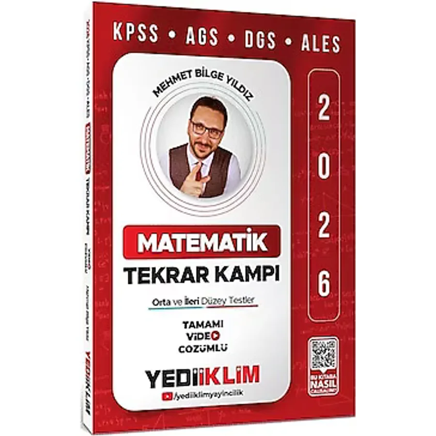 Yediiklim Yayınları 2026 KPSS-AGS-DGS-ALES Matematik Tamamı Video Çözümlü Tekrar Kampı