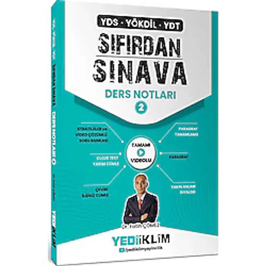 Yediiklim YDS YÖKDİL YDT Sıfırdan Sınava Tamamı Videolu Ders Notları 2. Kita