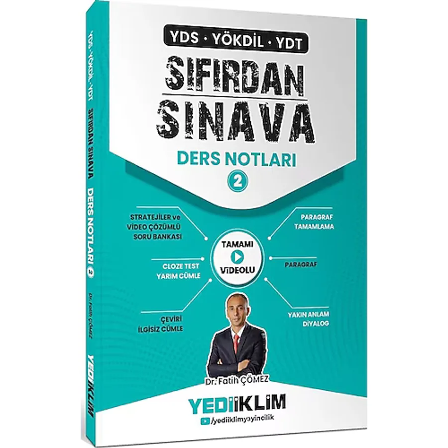 Yediiklim YDS YÖKDİL YDT Sıfırdan Sınava Tamamı Videolu Ders Notları 2. Kita