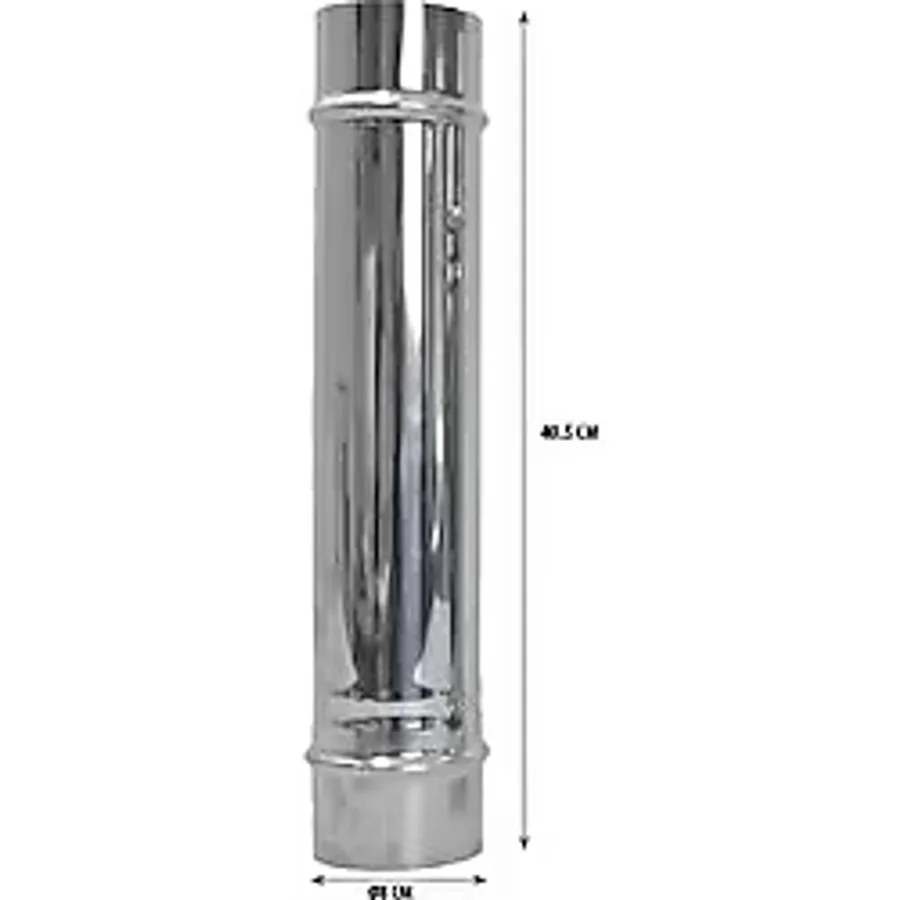 YekOutdoor Paslanmaz Soba Bacasi 40.cm Beyaz