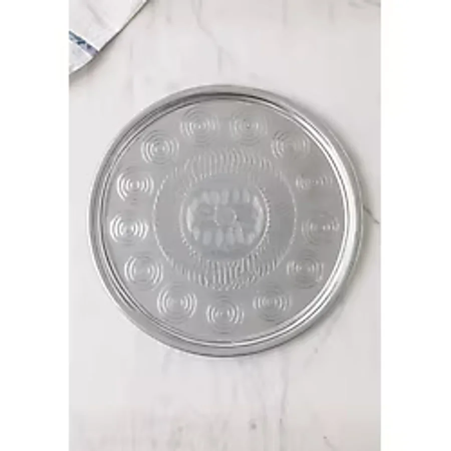 Yemek Tepsisi Çelik Yer Sofrası 66 cm Paslanmaz Sunum Sinisi No:70
