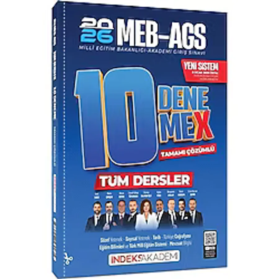 YENİ AGS SİSTEMİ - İndeks Akademi 2026 MEB-AGS Tüm Dersler 10 DenemeX Çözümlü İndeks Akademi Yayıncılık