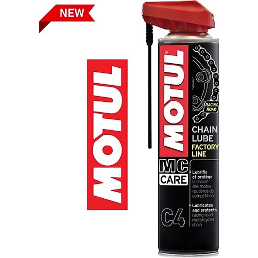 Yeni C4 Motosiklet Zincir Yağı 400ML Sticker Hediye - 1