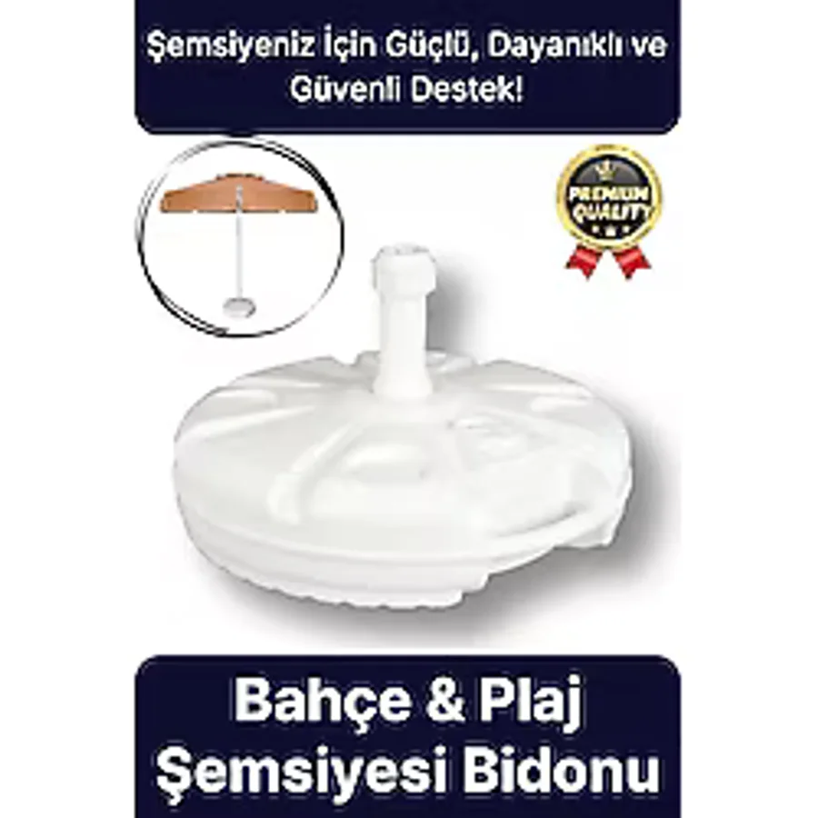 Yeni Seri Pratik Uzun Ömürlü Büyük Boy Dayanıklı Plastik 49x9 cm Plaj Kamp Bahçe Şemsiyesi Bidonu