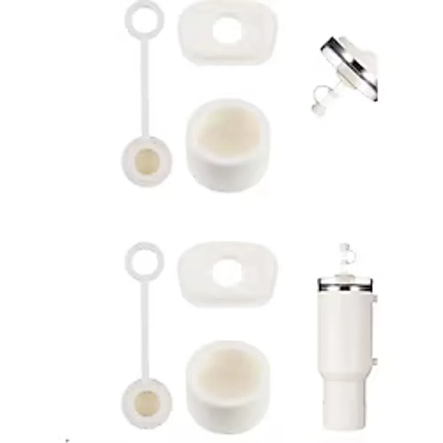 Yenigeldi 1 Set (3 Parça) Bej, Pipet Tıpası 40 Ve 30 Oz Termos İçin Sızdırmaz Seti,Bej