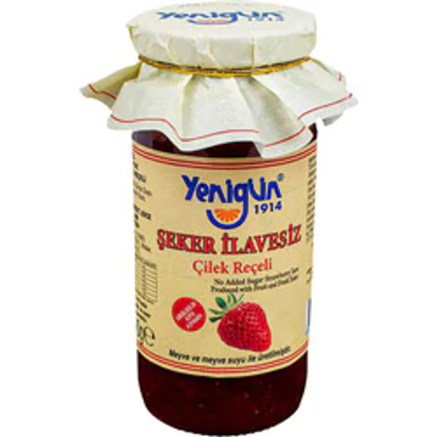Yenigün Şeker İlavesiz 290 gr Çilek Reçeli