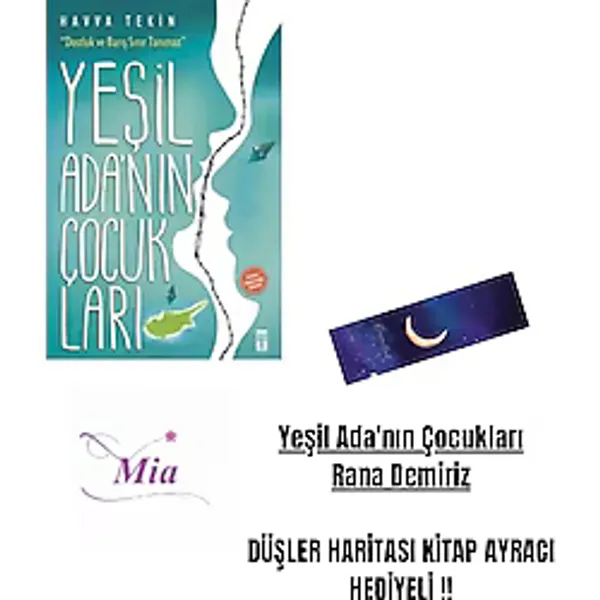 Yeşil Ada'nın Çocukları Havva Tekin Düşler Haritası Kitap Ayracı Hediyeli !! - Hayır
