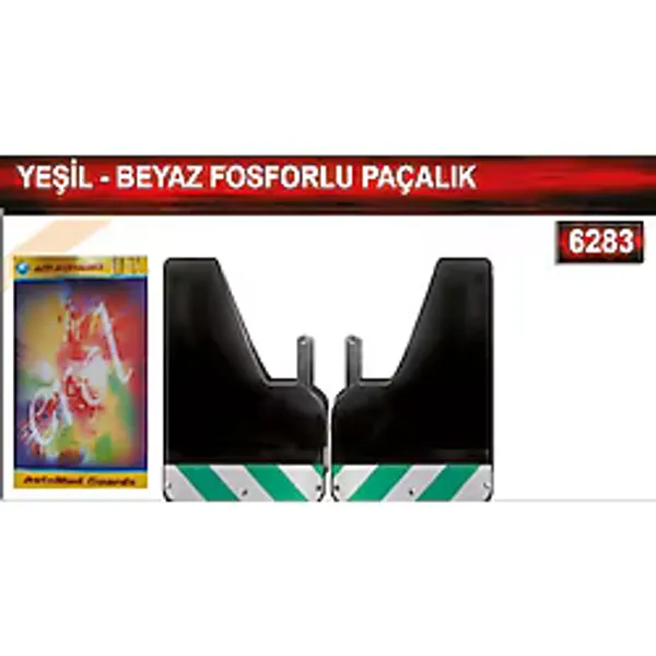 Yeşil-Beyaz Fosforlu Paçalık Çamurluk Tozluk