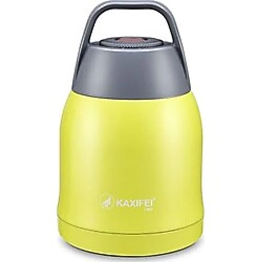 Yeşil Çelik 600 ml Vakumlu Yemek Bebek Mama Saklama Termosu Sefertası cin722ys