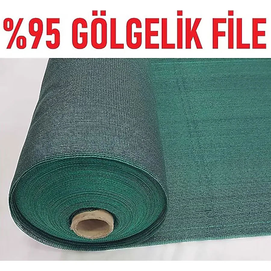 Yeşil Gölgelik File 150X500 cm Bahçe Çit ve Meyve Ağacı Koruma Örtüsü - Seçenek 1 - Ahşap