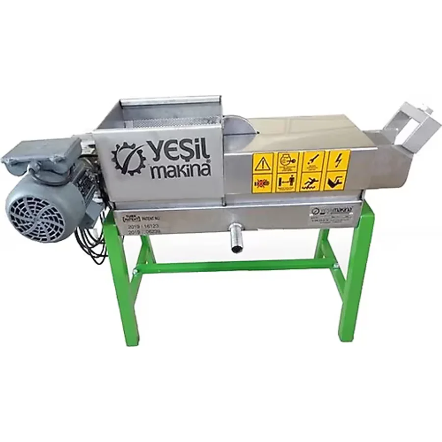 Yeşil HS250 220 W 250 kg Helezonlu Üzüm Sıkma Makinesi