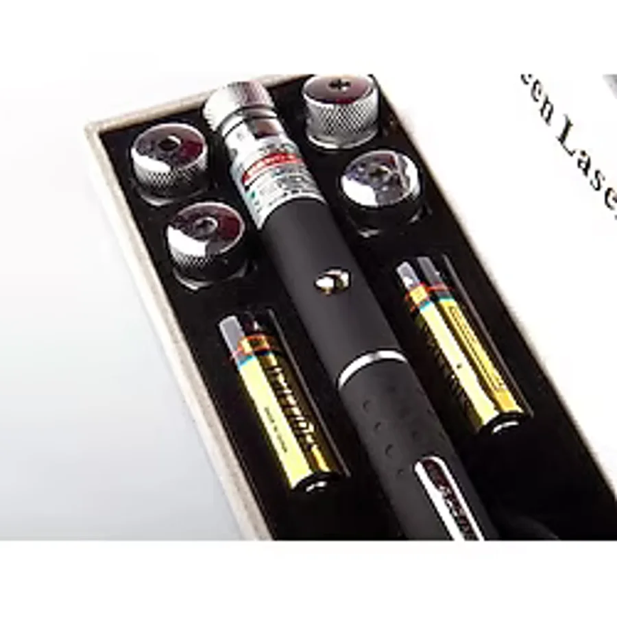 Yeşil Lazer Pointer 8000 mW 5 Başlıklı