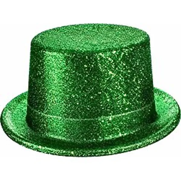 Yeşil Simli Glitter Silindir Parti Şapkası
