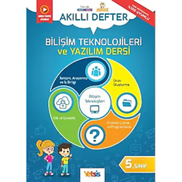 Yetsis Yayınları Yetsis Akıllı Defter 5. Sınıf Bilişim Teknolojileri Ve Yazılım Dersi