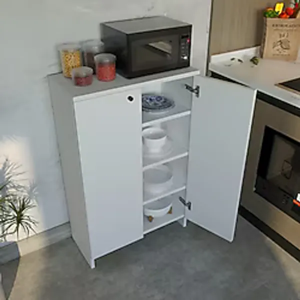 Yg Decor Mutfak Rafı Malzeme Dolabı 5 Raflı Mikrodalga Fırın Rafı Çok Amaçlı Çok Amaçlı Dolap Ayakkabılık Kiler Dolabı Banyo Dolabı Banyo Rafı