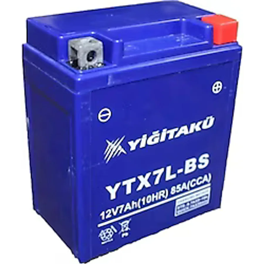 Yiğit Akü YTX7L-BS 12 V 7 Ah Motosiklet Aküsü