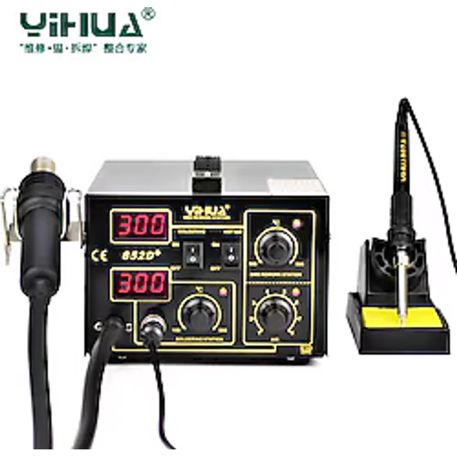 Yihua 852D+ Sıcak Hava Havya SMD Rework İstasyonu