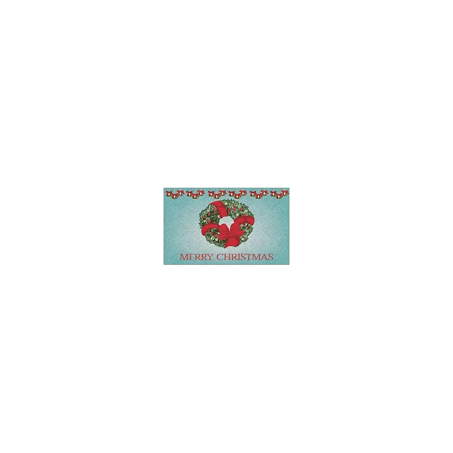 Yilbasi Merry Christmas Can Tasarım Kapı Onu Ve Ev Ici Paspas 45X75 Cm