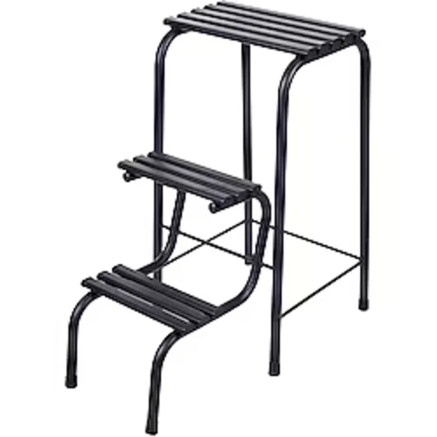 Yıldıray Metal 3 Basamaklı Metal Açılır Katlanır Tabure Merdiven Sandalye