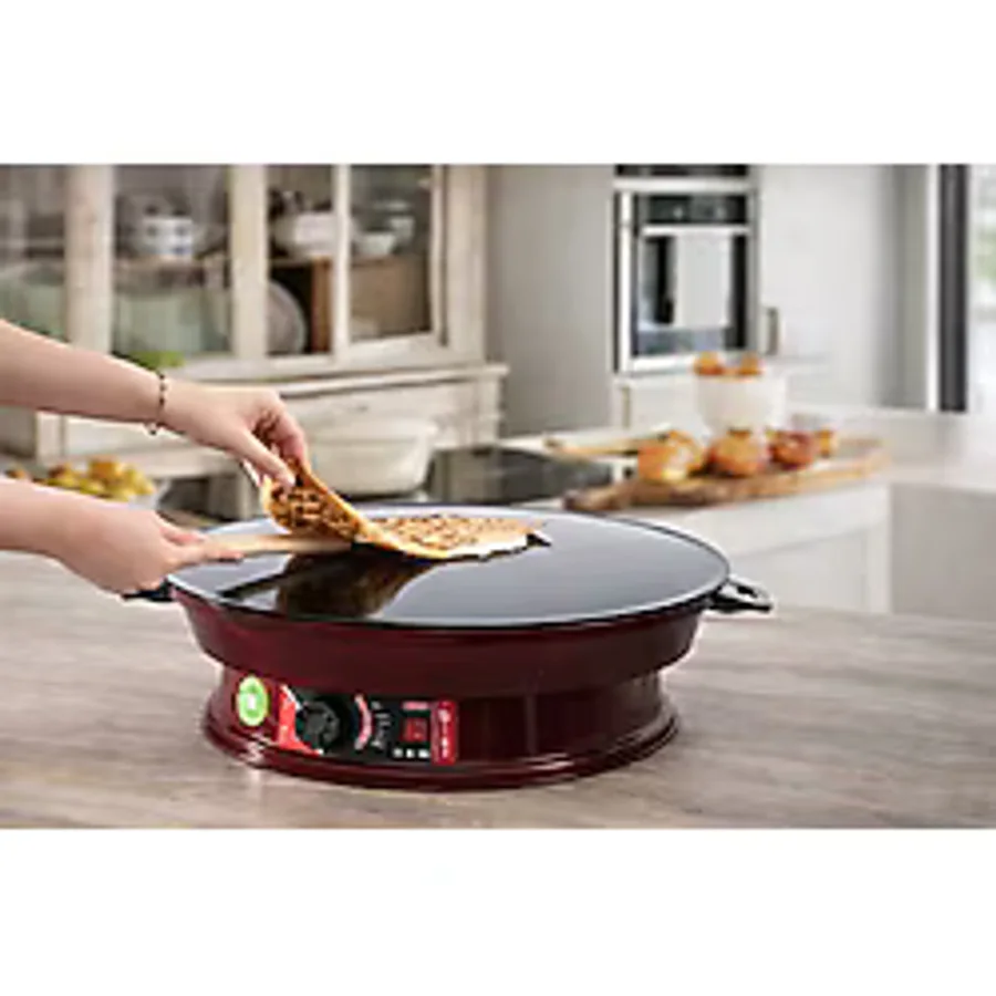 YILDIZ 2000w Elektrikli Lüks Termostatlı 50 Cm Ekmek,gözleme,börek Ve Katmer Saçı