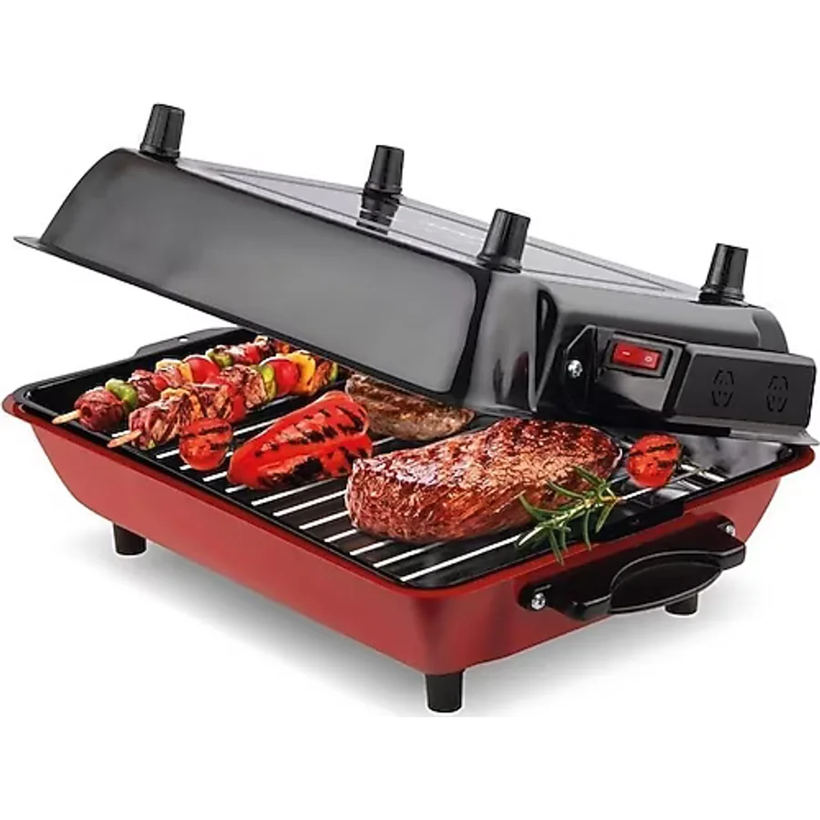 YILDIZ Büyük Boy Elektrikli Izgara - Berlin Gurme Izgara - Barbekü - Elektrikli Barbekü / Mangal - 1100w