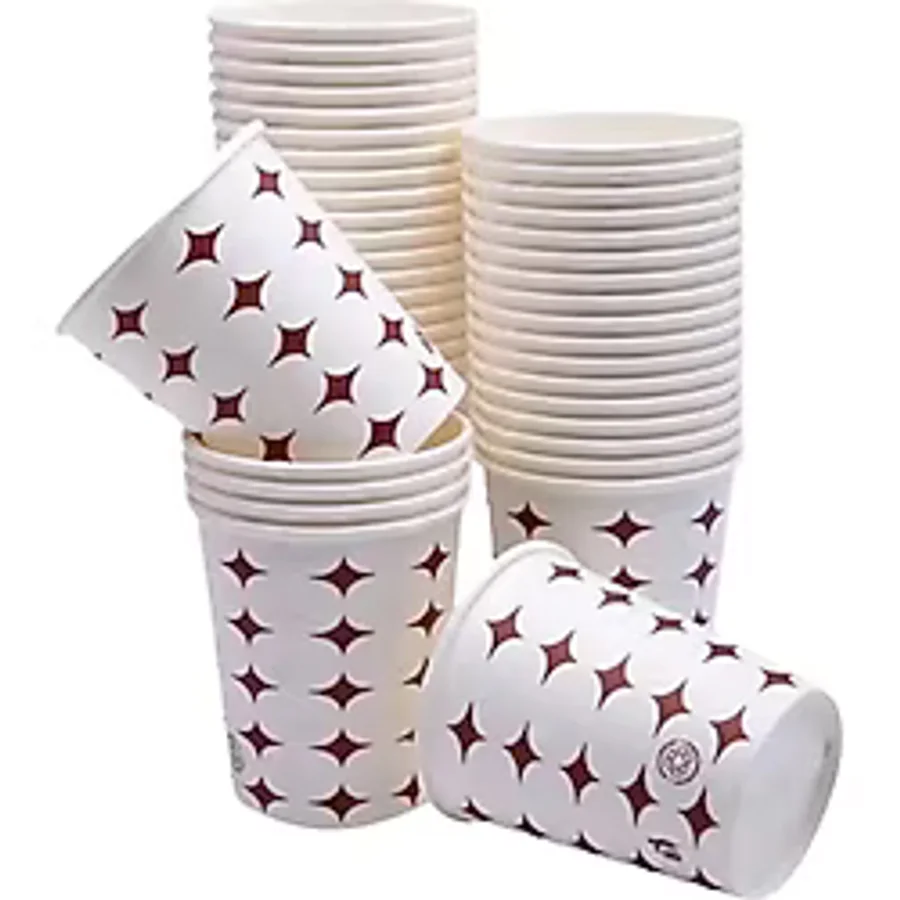 Yıldız Desenli Karton Bardak 7 Oz 50'li