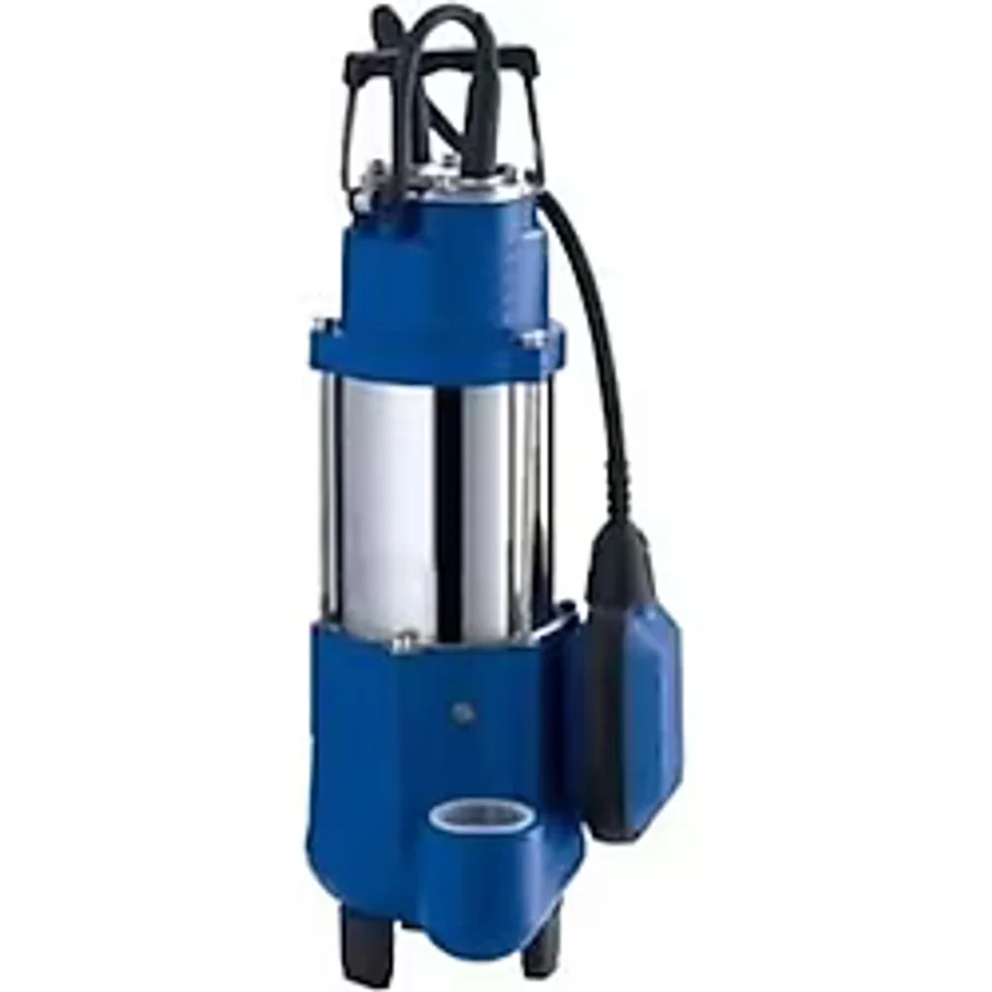 Yıldız Su WQD250B 0.33 Hp Flatörlü Kirli Atık Temiz Su Açık Vortex Fanlı Dalgıç Drenaj Pompa