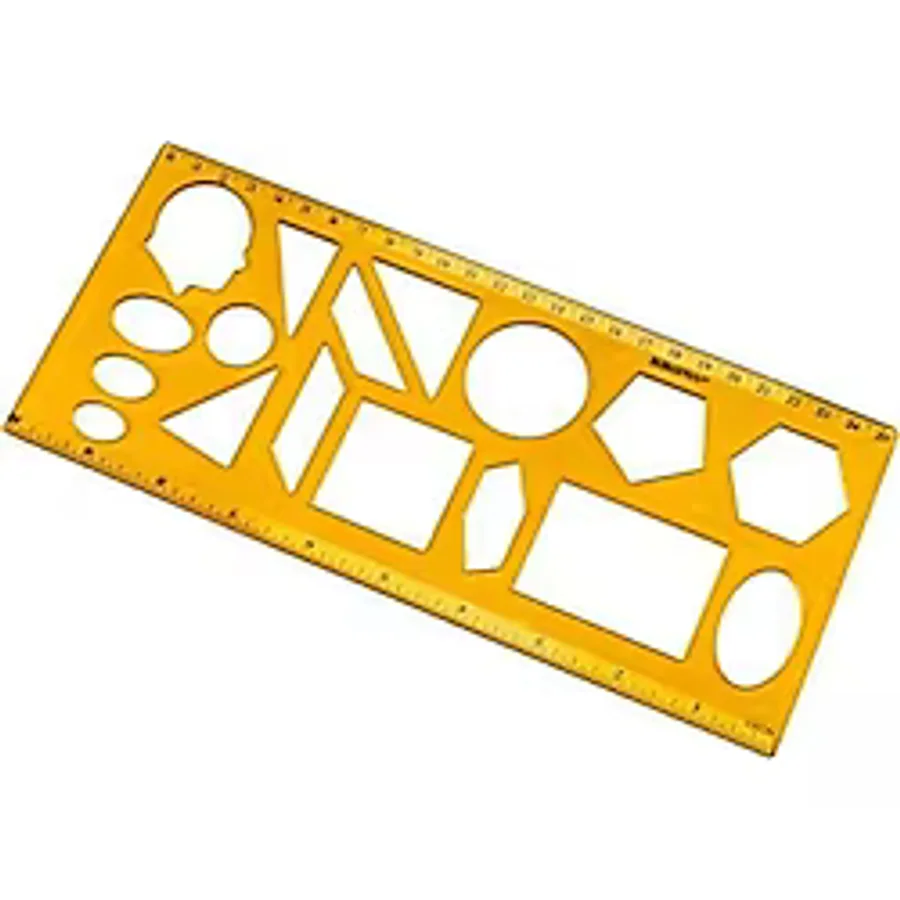 Yıldızlar 040 25 cm Geometrik Şablon Cetvel