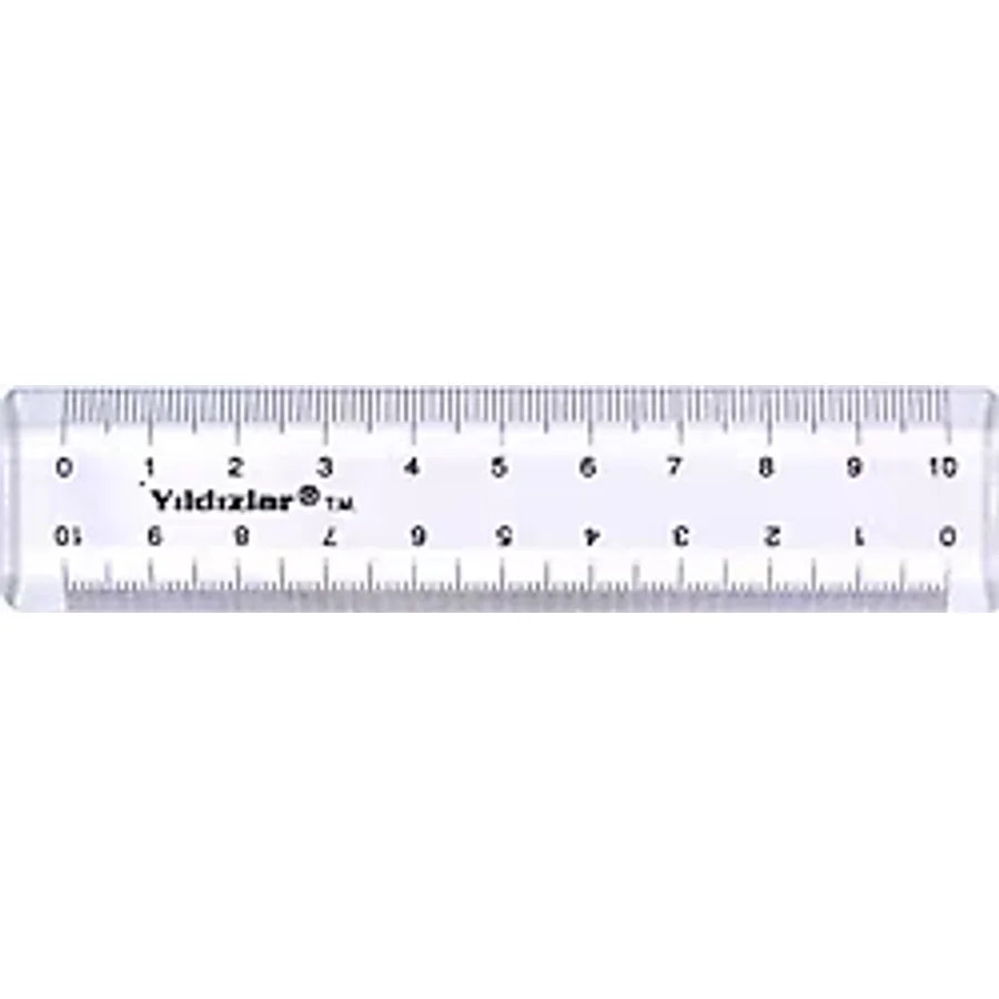 Yıldızlar 66 10 cm Cep Desimetre Cetvel