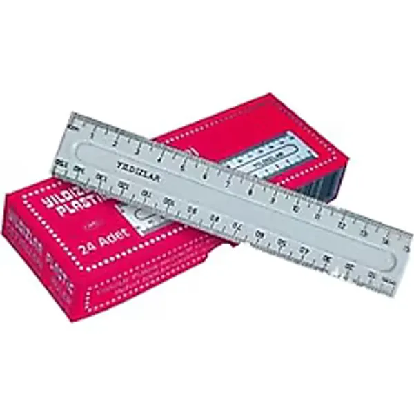 Yıldızlar Plastik Cetvel 15 cm Geniş