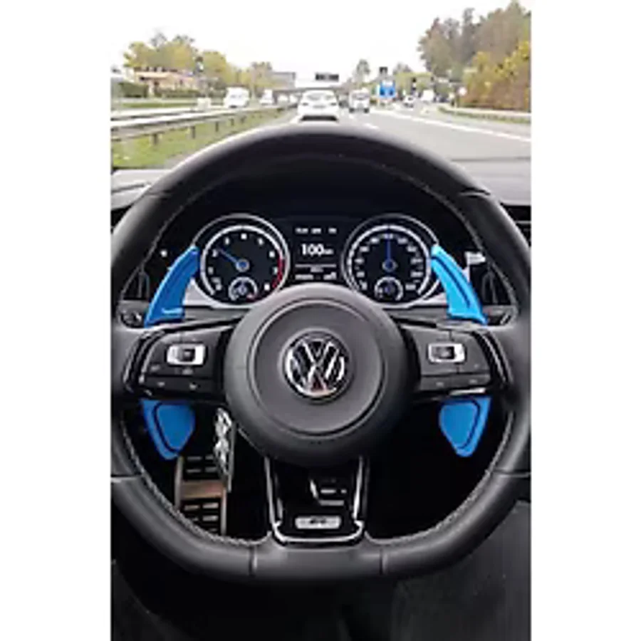 YıldızTuning Golf 7 R Ve Gtı Direksiyon İçin F1 Kulakçık Mavi 2015 - 2020