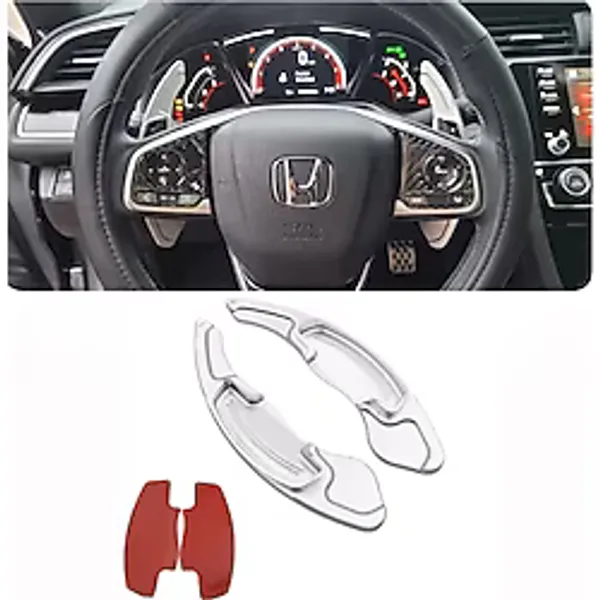 YıldızTuning Honca Civic FC5 FC8 FK5 Gümüş Gri F1 Kulakçık Pedal Shifter 2016-2021