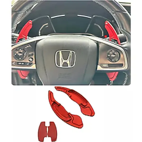 YıldızTuning Honca Civic FC5 FC8 FK5 Kırmızı F1 Kulakçık Pedal Shifter 2016-2021