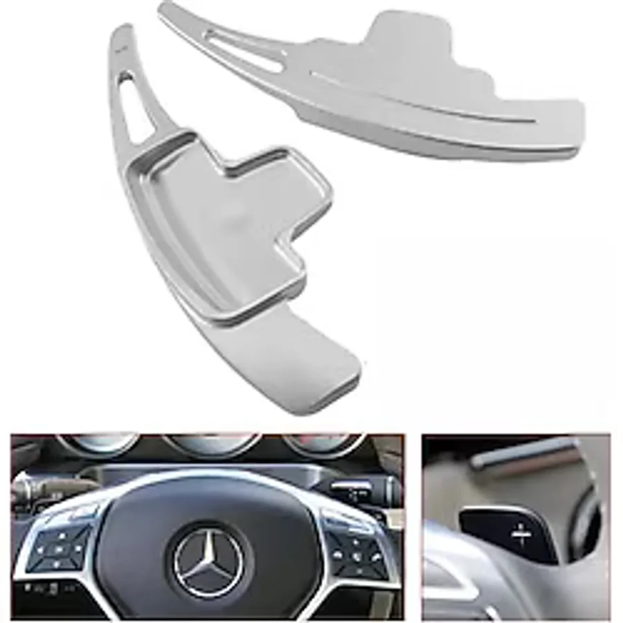 YıldızTuning Mercedes C Serisi W205 F1 Gri Kulakçık Direksiyon Paddle Shifter