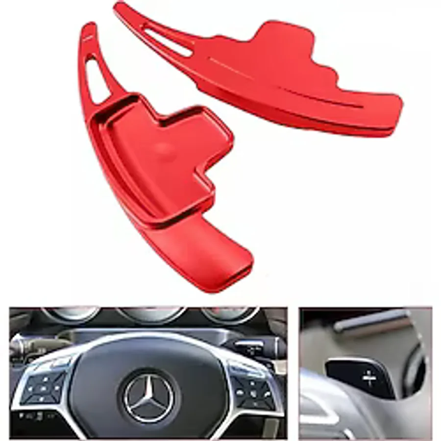 Yıldıztuning Mercedes S Serisi W222 F1 Kulakçık Direksiyon Kırmızı Paddle Shifter 2010-2017
