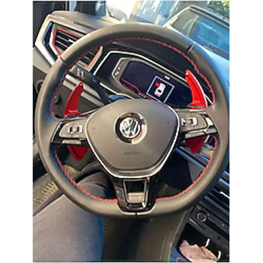 YıldızTuning Vw Tiguan 2017-2021 Direksiyon F1 Kulakçık Paddle Shifter Kırmızı Renk
