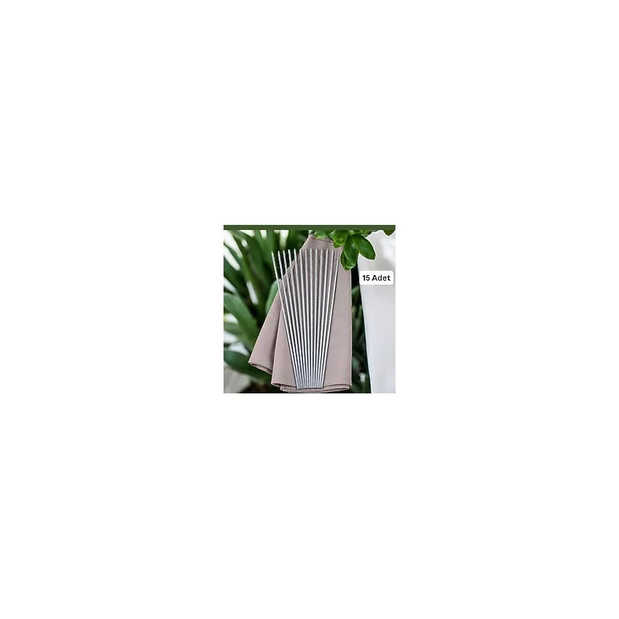 YILMAZNARGİLE Ciğer Şişi 15 Adet 55 cm ,Et Mangal Yassı şiş (uzunluk 55 cm ),Mangal Aksesuarı Kebap,Ciğer,Kuşbaşı