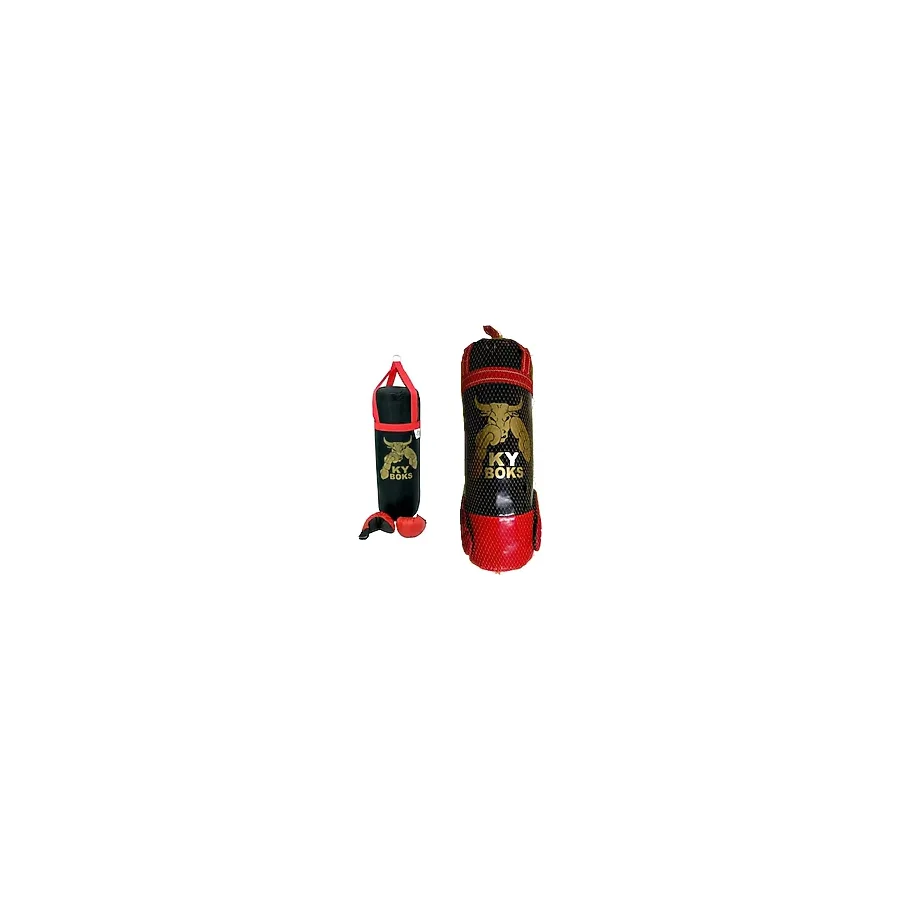 Yk Store Büyük Boy Çocuk Boks Kum Torbası Ve Eldiveni Seti 60 CM Çok Renkli
