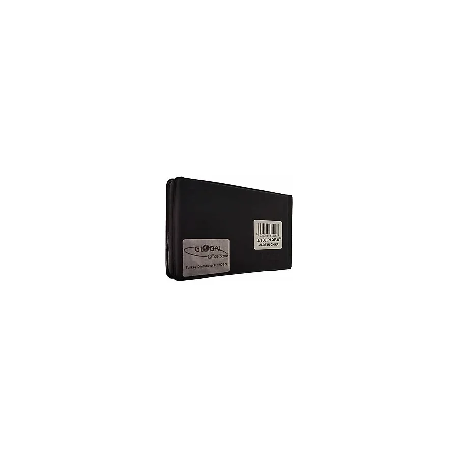 YOBO D71001 40 LI SİYAH SERT KAPAK KARTVİZİTLİK