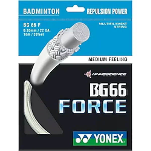 Yonex BG 66 Force Badminton Kordajı 0.65 mm / 10 M - Beyaz