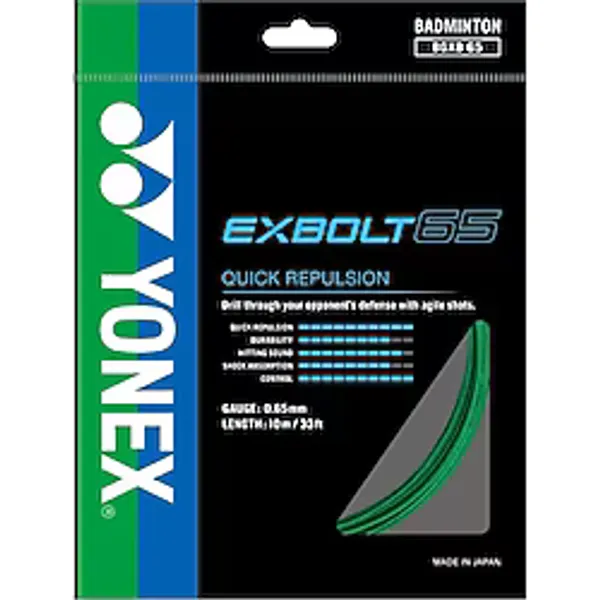 Yonex Exbolt 65 Badminton Kordajı 0.65 Mm / 10 M - Yeşil
