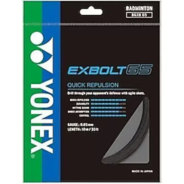 Yonex Exbolt 65 Badminton Kordajı 0.65 mm 10 Metre Beyaz